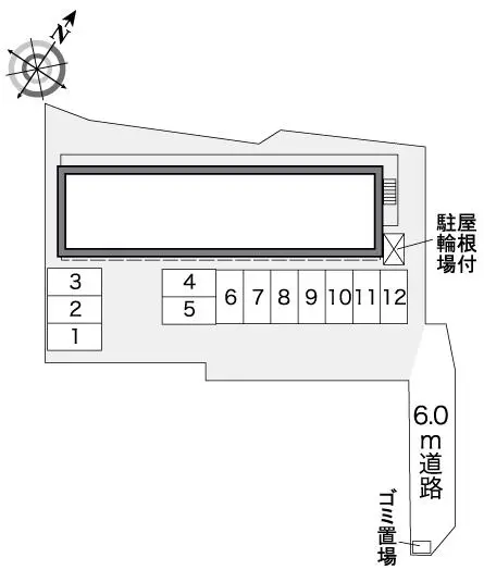 ★手数料０円★山形市松山２丁目　月極駐車場（LP）